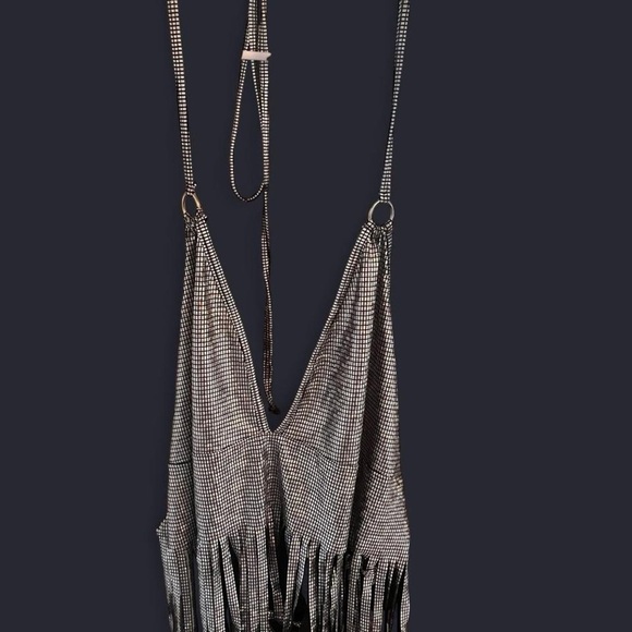 Sliver Fringe Crop Top - Picture 1 of 3